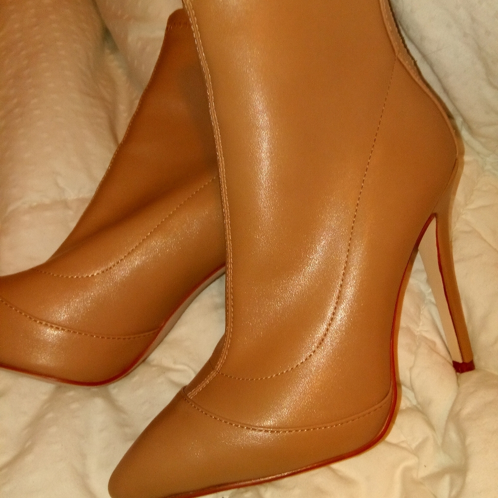 Pretty little thing sock heeled boots